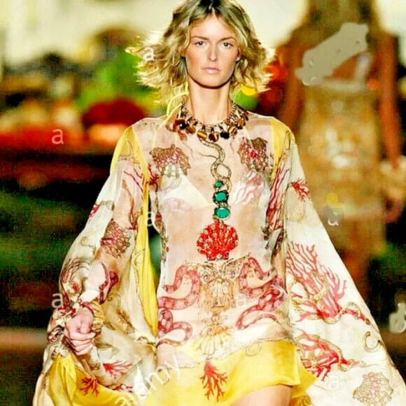 Roberto Cavalli RUNWAY 2005 Gold Tiger  EYE Necklace. WITH TAGS - Picture 1 of 9